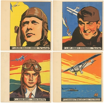 1936 R65 Goudey "History of Aviation" Complete Set (10)